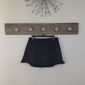 St. John's Bay Black Asymmetrical Skater Mini Skirt